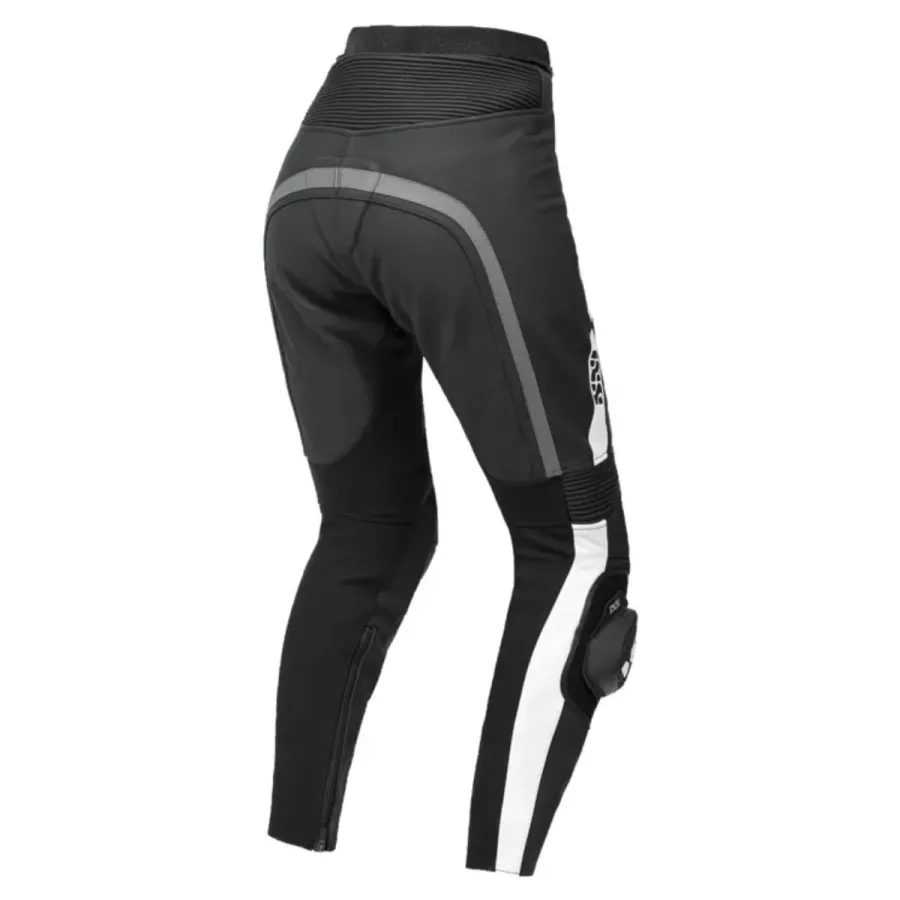 Combinaison cuir femme IXS Sport LD RS-800 1.0 2pièces - Noir-Gris-Blanc - magasin moto degriffbike.ch