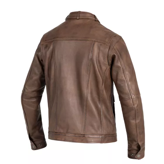 Veste cuir John Doe drifter marron - degriffbike.ch