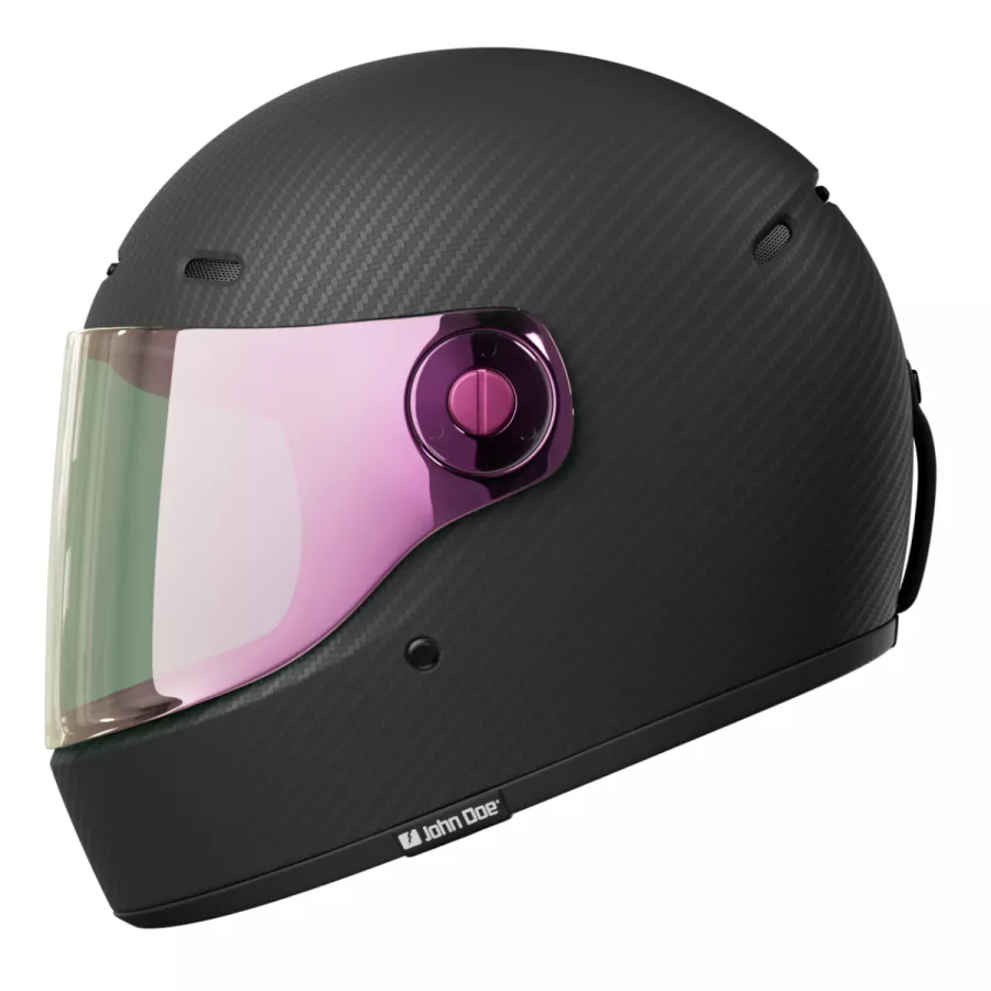 John Doe JD/ONE Frozen Carbon Integralhelm (ECE 22-06) - Schwarz