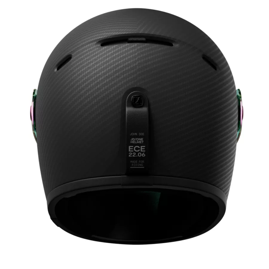 John Doe JD/ONE Frozen Carbon Integralhelm (ECE 22-06) - Schwarz