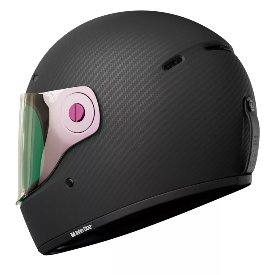John Doe JD/ONE Frozen Carbon Integralhelm (ECE 22-06) - Schwarz