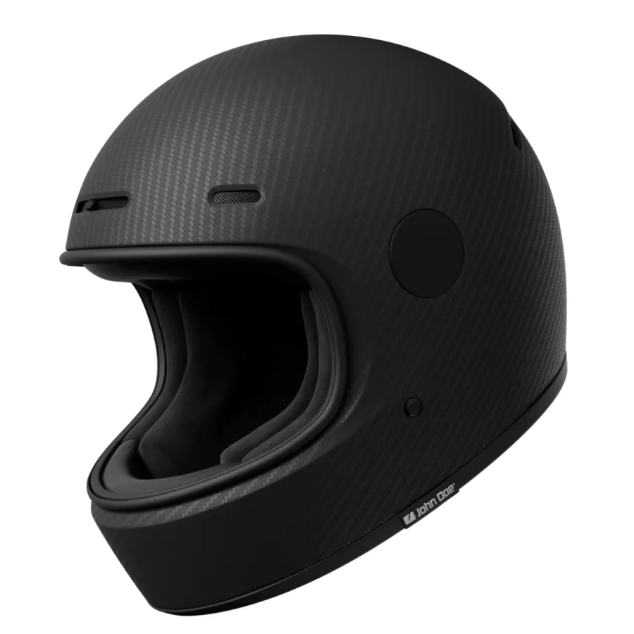 John Doe JD/ONE Frozen Carbon Integralhelm (ECE 22-06) - Schwarz