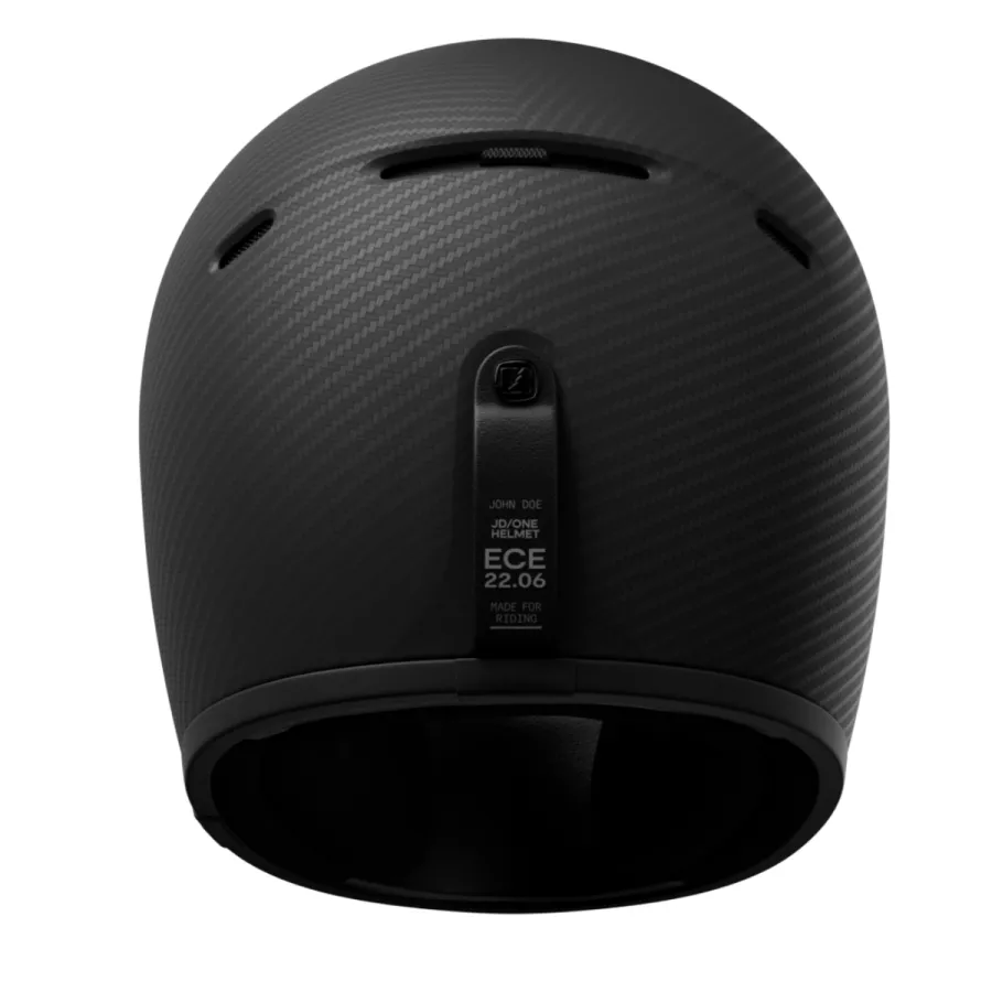 John Doe JD/ONE Frozen Carbon Integralhelm (ECE 22-06) - Schwarz