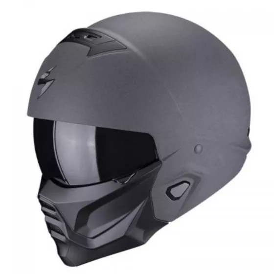 Casque jet Scorpion exo-combat 2 Graphite - degriffbike.ch