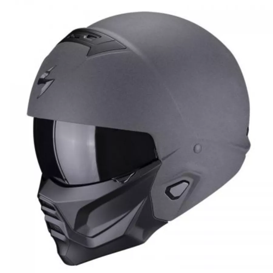 Casque jet Scorpion exo-combat 2 Graphite - degriffbike.ch