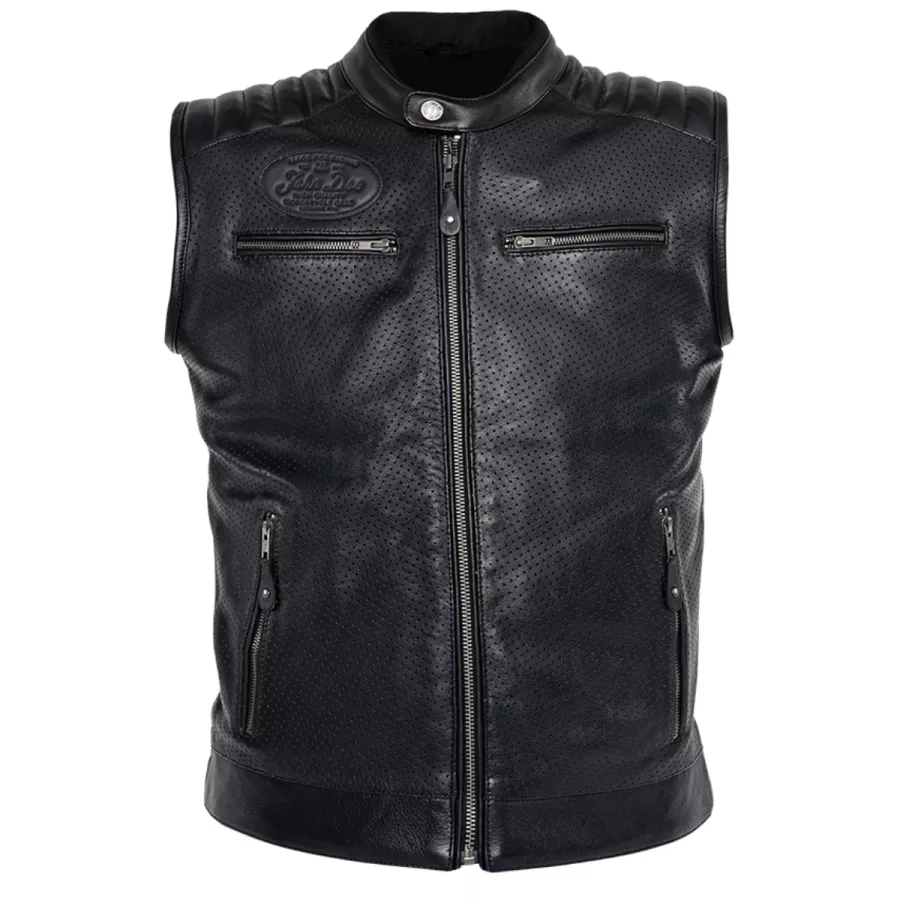 Gilet cuir John Doe JDW6003 Storm - degriffbike.ch