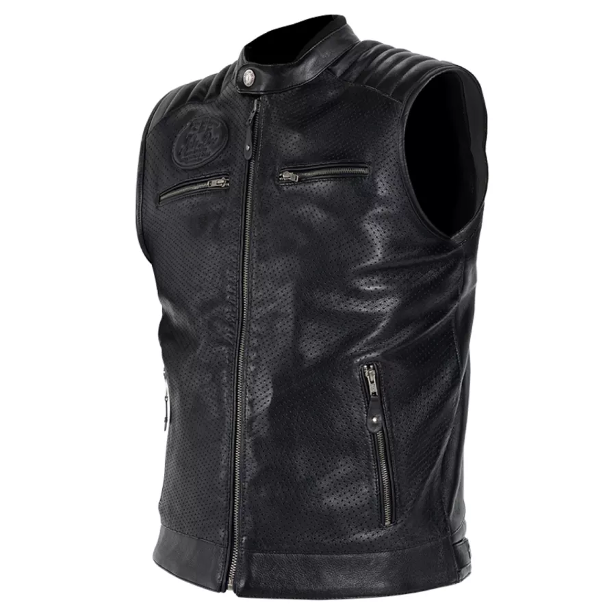 Gilet cuir John Doe JDW6003 Storm - degriffbike.ch