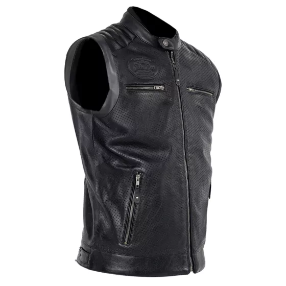 Gilet cuir John Doe JDW6003 Storm - degriffbike.ch