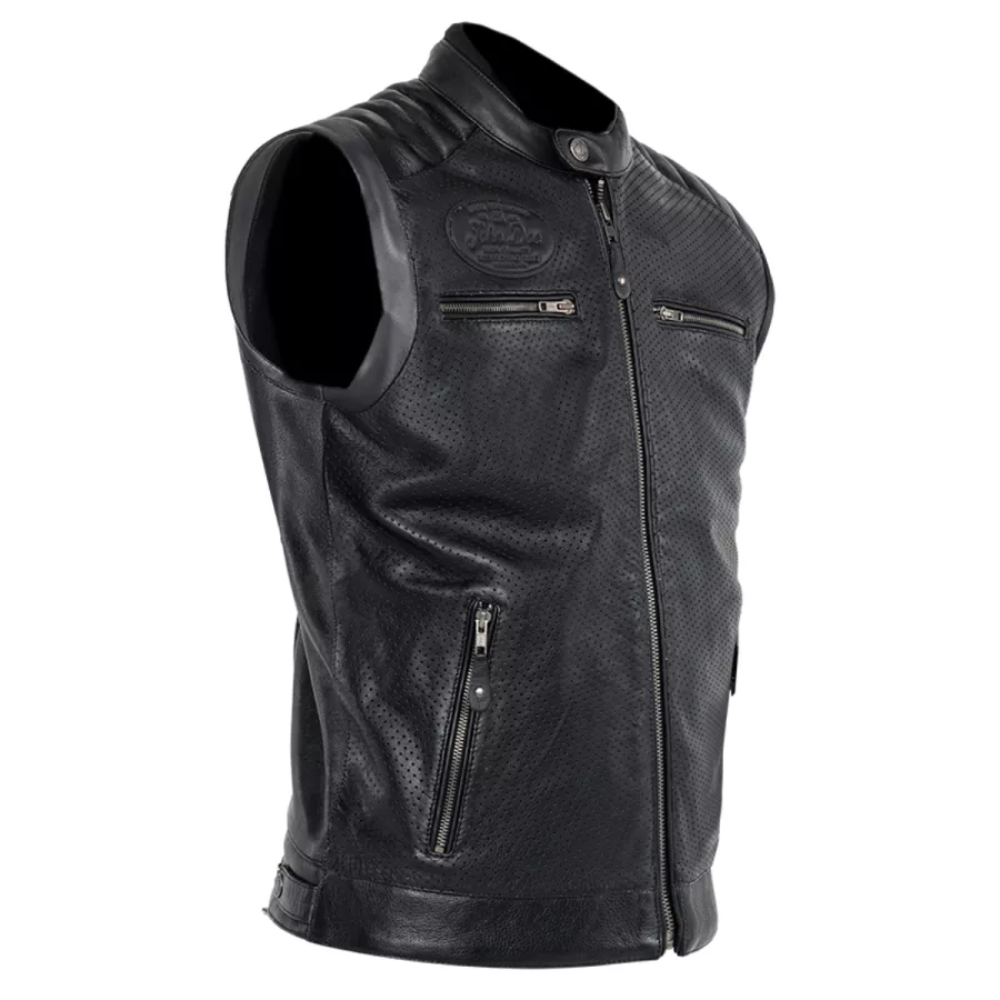 Gilet cuir John Doe JDW6003 Storm - degriffbike.ch