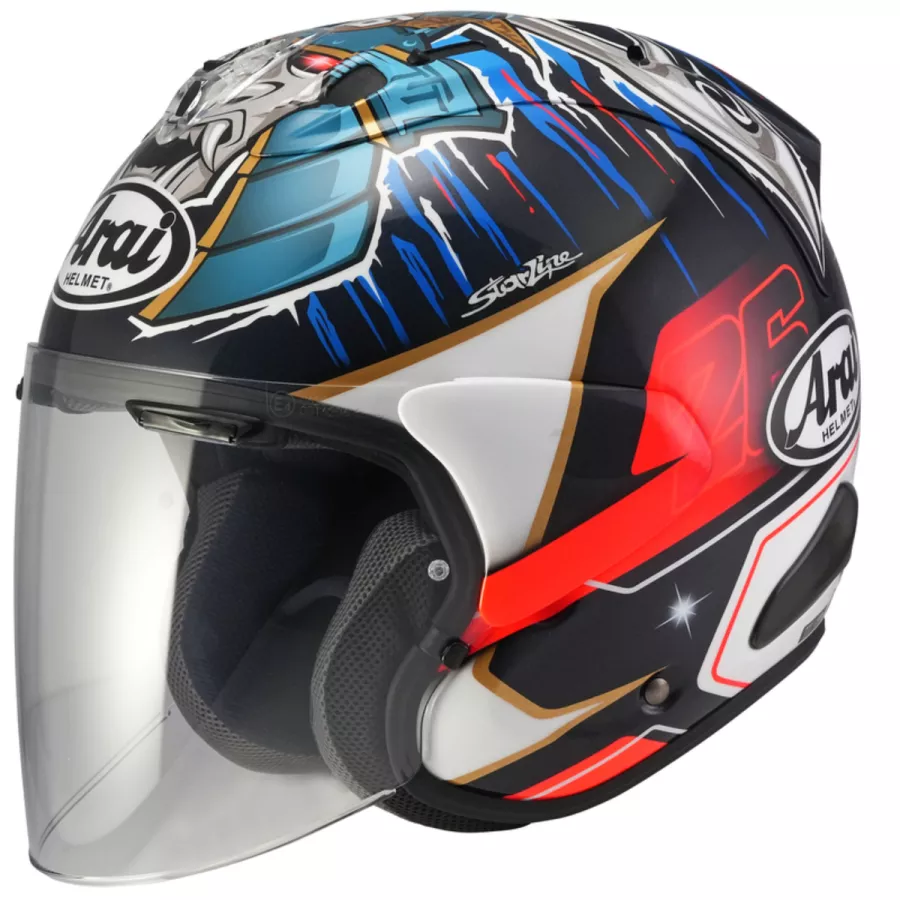 Casque jet Arai SZ-R EVO (ECE22-06) pedrosa shogun replica - degriffbike.ch