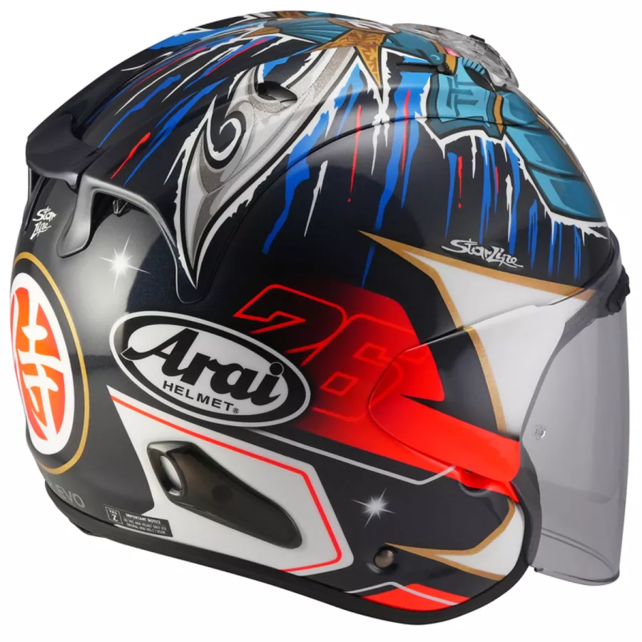 Casque jet Arai SZ-R EVO (ECE22-06) pedrosa shogun replica - degriffbike.ch