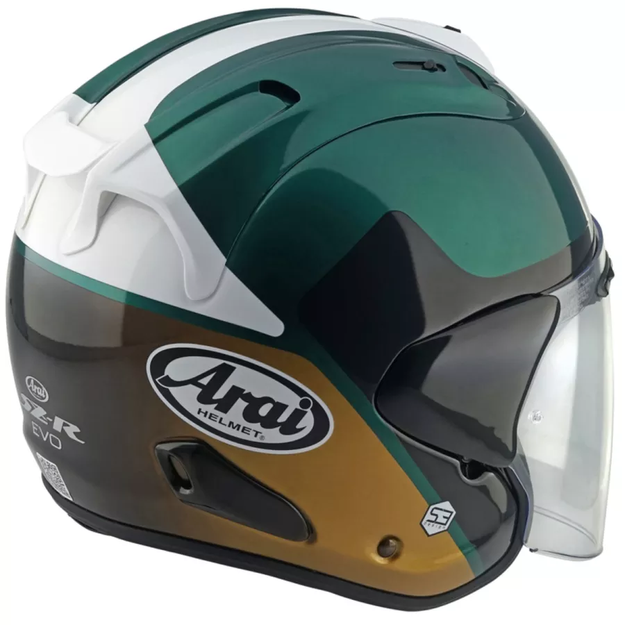 Casque jet Arai SZ-R EVO (ECE22-06) Legante vert - degriffbike.ch