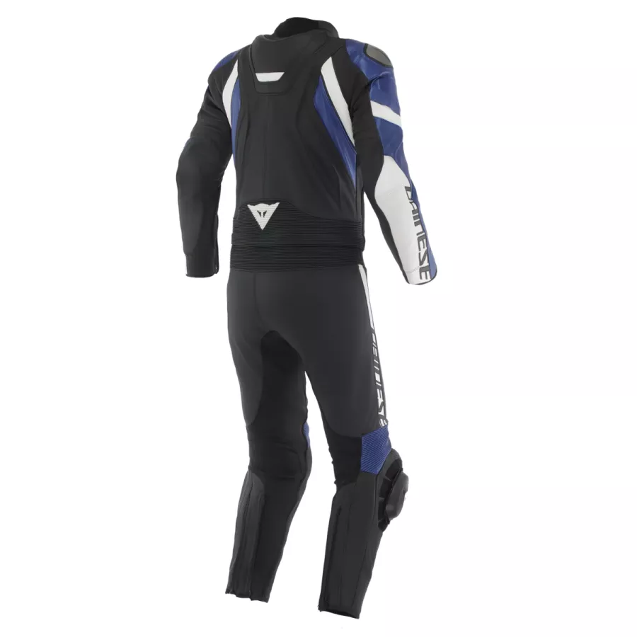 Combinaison cuir Dainese  Avro 4 - 2 pcs - Noir-Blanc-Bleu