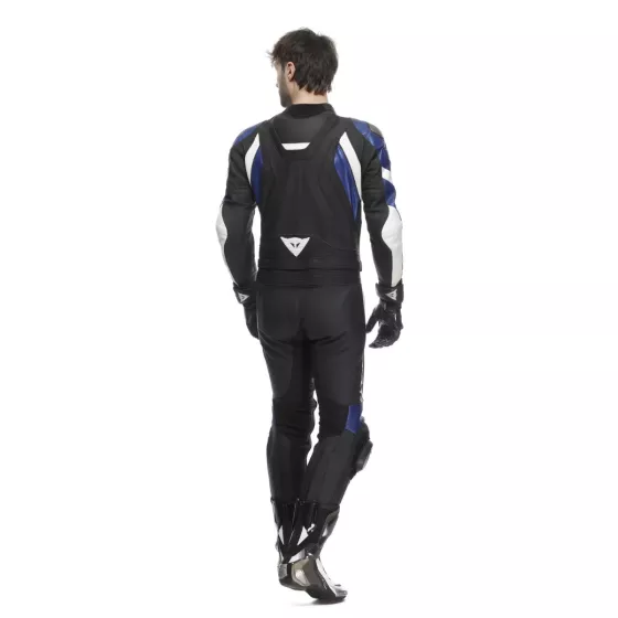 Combinaison cuir Dainese  Avro 4 - 2 pcs - Noir-Blanc-Bleu
