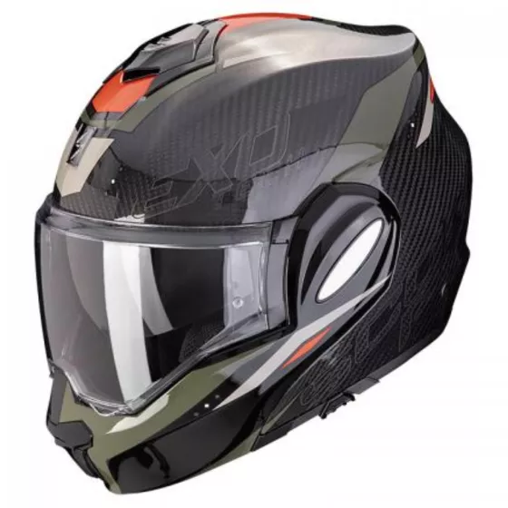 casque modulable exo-tech evo carbon rover air noir vert - degriffbike.ch