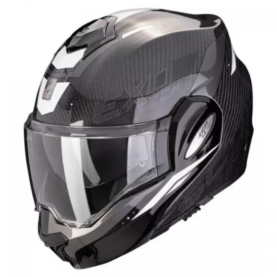 casque modulable exo-tech evo carbon rover air noir blanc - degriffbike.ch