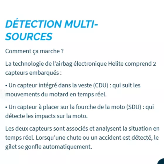 capteur de fourche Helite