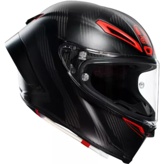 Casque intégral AGV PISTA GP RR Intrepido (ECE22.06) Carbone noir rouge