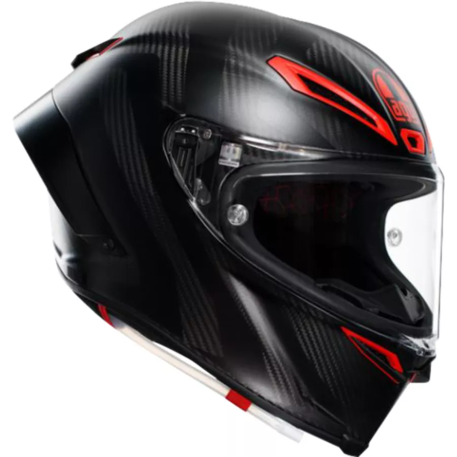 Casque intégral AGV PISTA GP RR Intrepido (ECE22.06) Carbone noir rouge