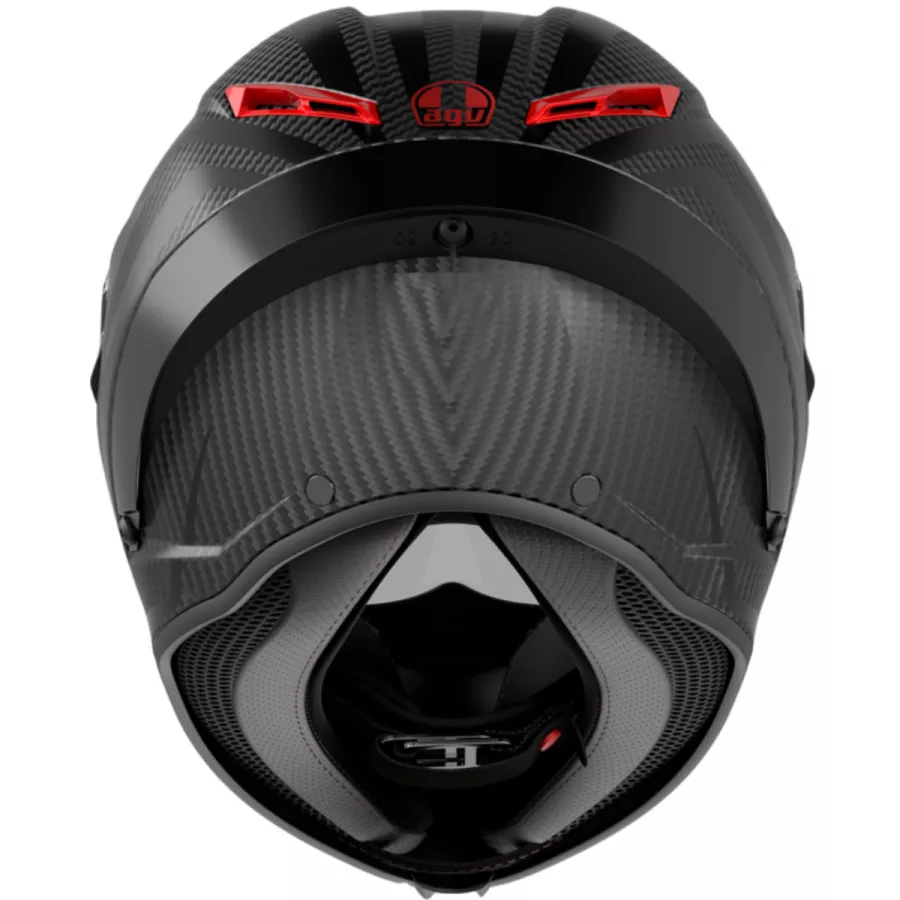 Casque intégral AGV PISTA GP RR Intrepido (ECE22.06) Carbone noir rouge