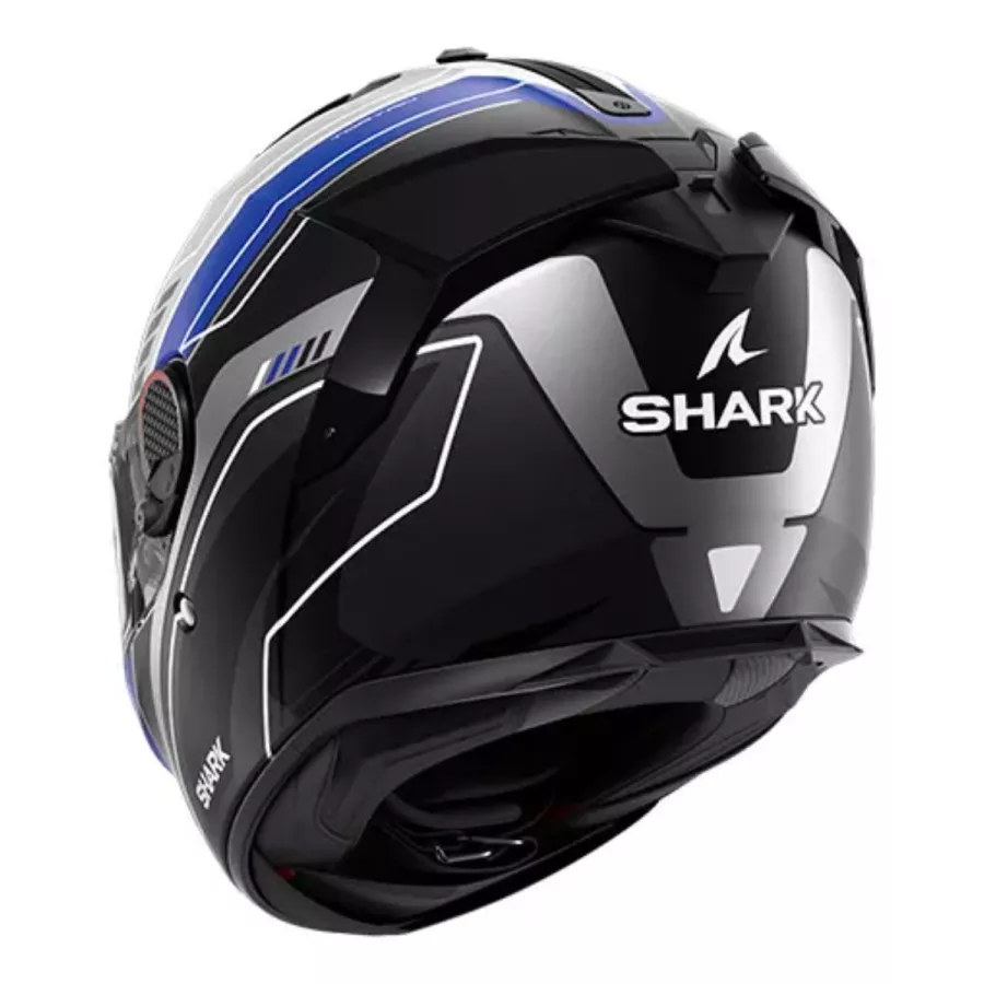 casque intégral shark spartan gt pro carbon Noir-Argent-Bleu-Mat - degriffbike.ch