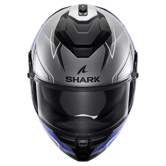 casque intégral shark spartan gt pro carbon Noir-Argent-Bleu-Mat - degriffbike.ch