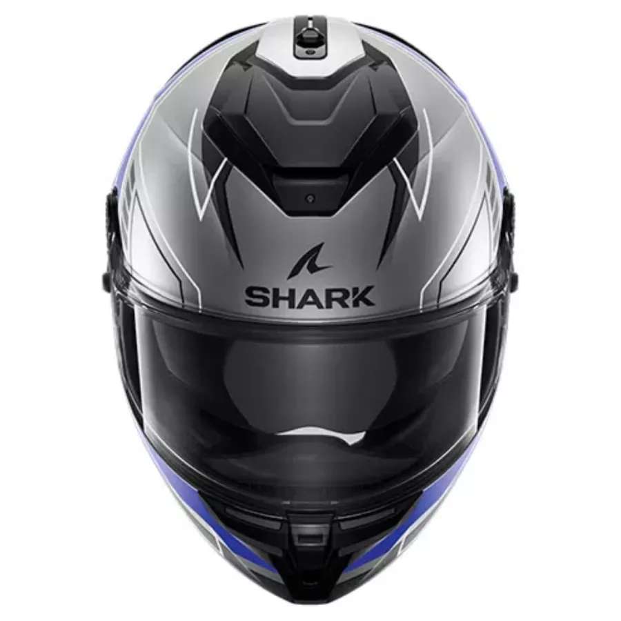 casque intégral shark spartan gt pro carbon Noir-Argent-Bleu-Mat - degriffbike.ch
