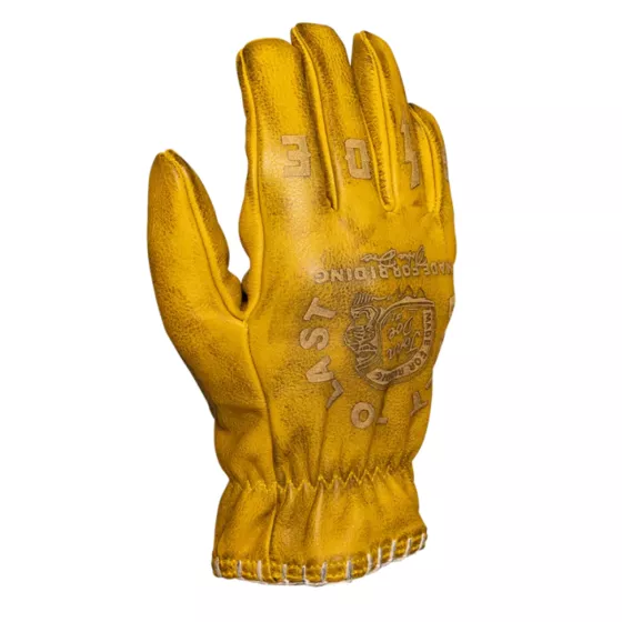 Gants cuir JOHN DOE COYOTE - Jaune-Gris