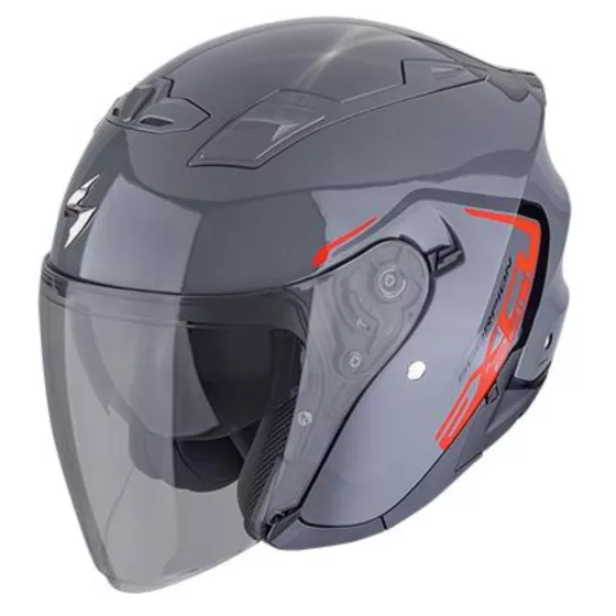 Casque Jet SCORPION EXO-230 CIT-E (ECE 22-06) - Gris-Rouge