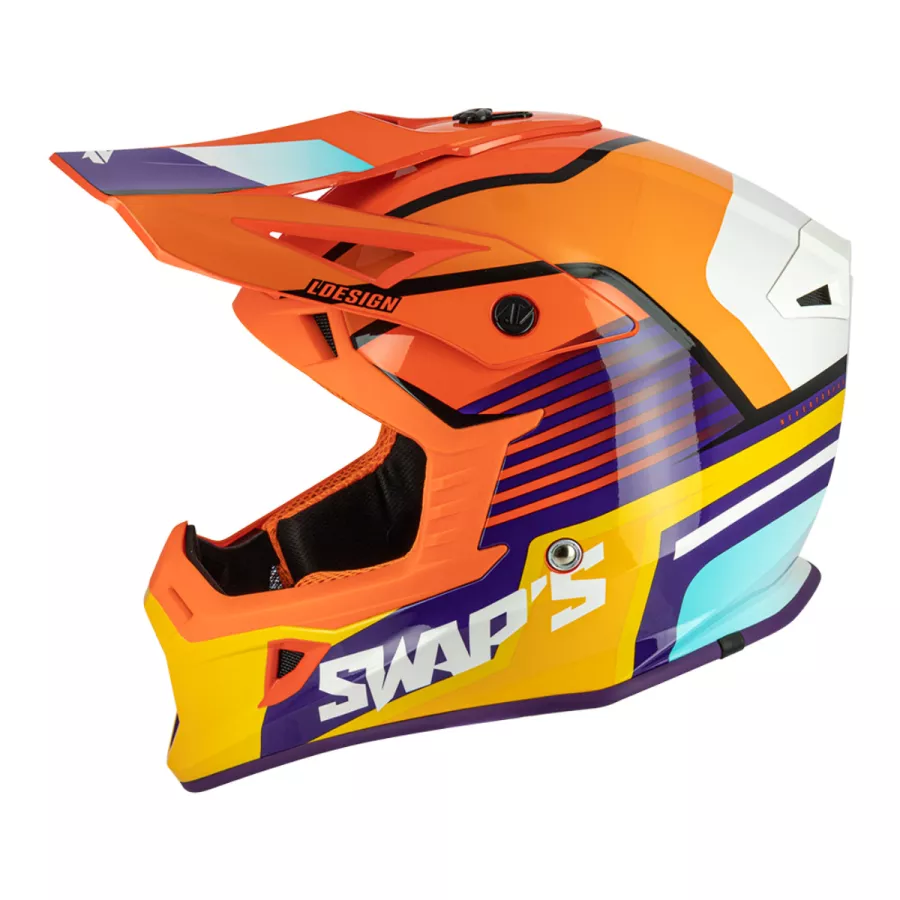 Motorrad-Crosshelm SWAPS Blur S818 (ECE R22-06)
