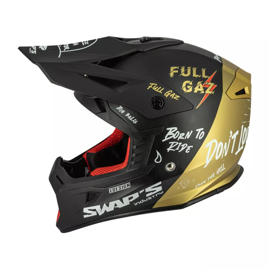 Casque tout-terrain SWAPS BLUR S818 (ECE R22-06)