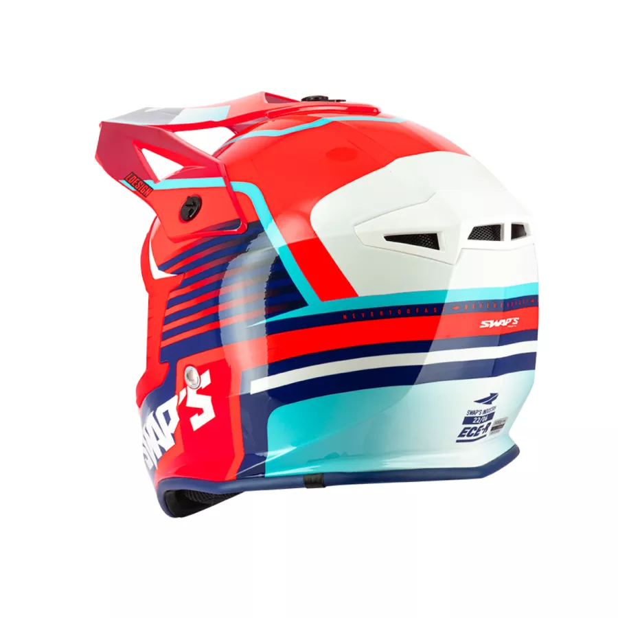Casque tout-terrain SWAPS BLUR S818 (ECE R22-06)