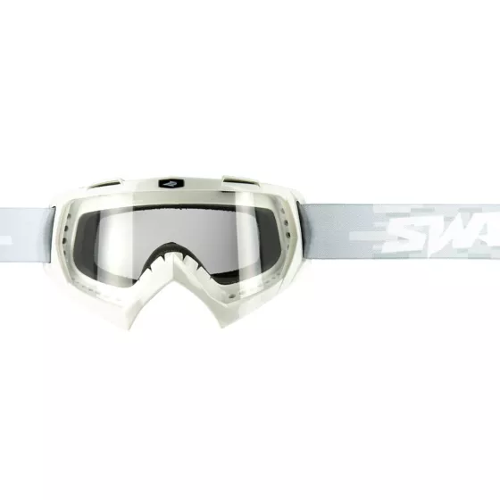 Cross-Maske SWAPS PIXEL WEISS mit Klarsicht-Visier