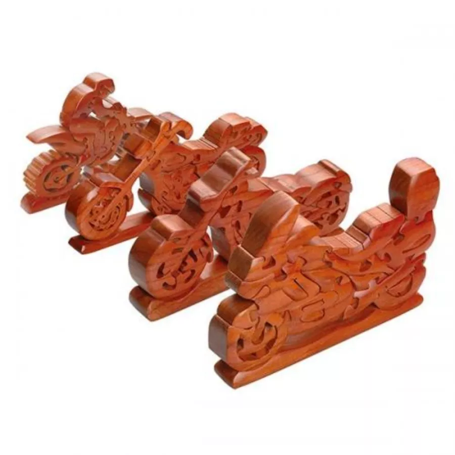 Modèle réduit BOOSTER Wood Puzzle Moto 1 Chopper