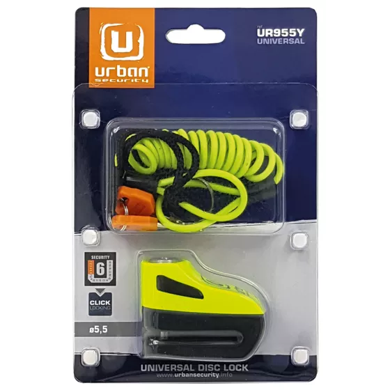 Bloque disque URBAN 5.5 mm - Noir-Jaune