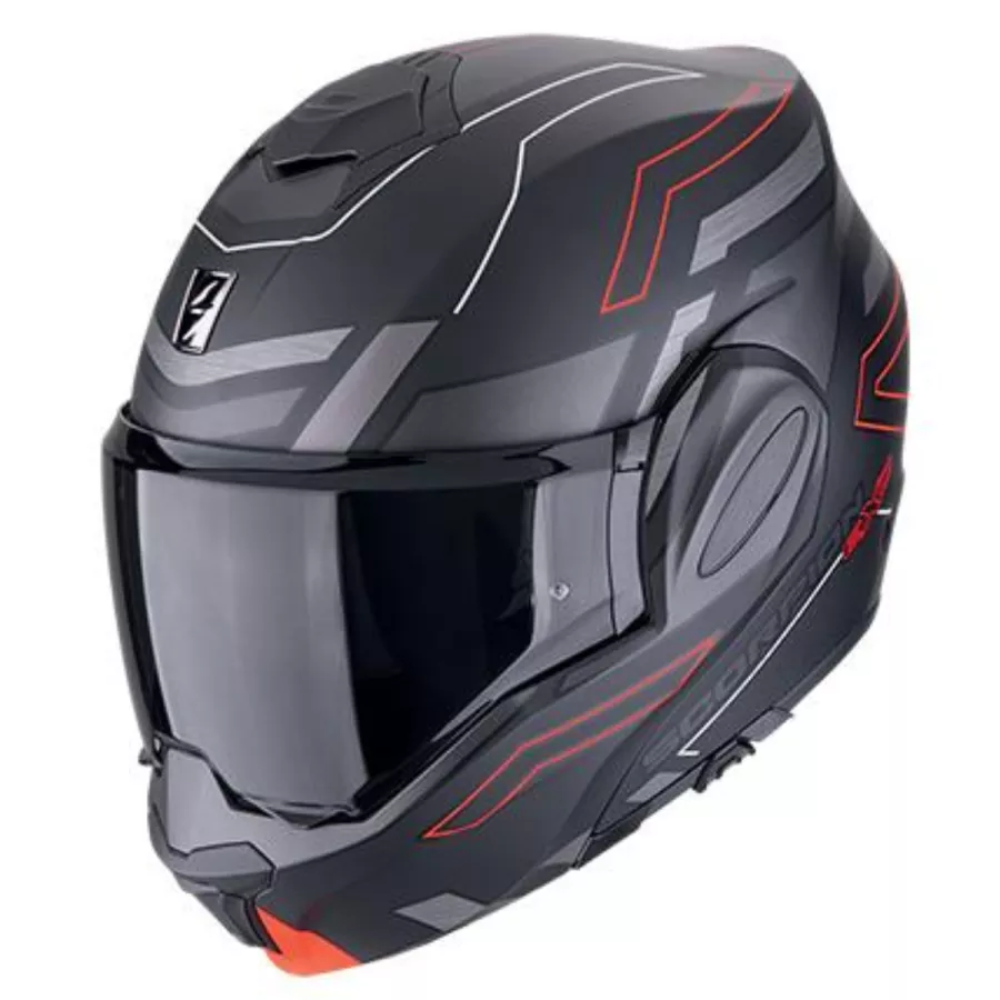 Casque modulable Scorpion Exo-Tech evo conquer (ECE 22-06) - noir jaune fluo