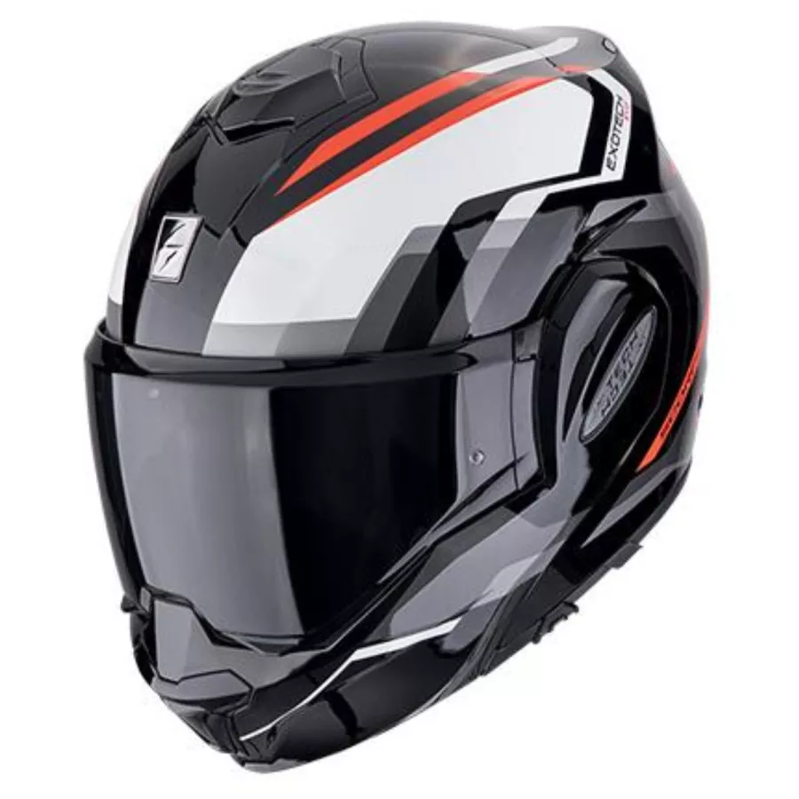 Scorpion Exo-Tech Evo Furio Klapphelm weiss rot blau - degriffbike.ch