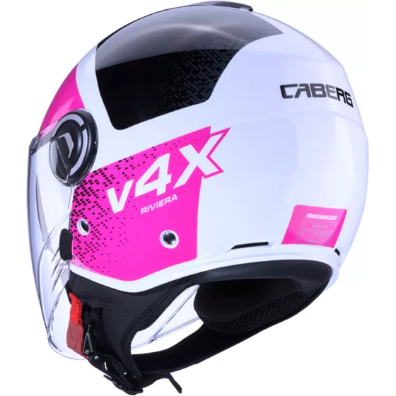 CABERG RIVIERA V4X Alpha Jethelm Violett-Schwarz