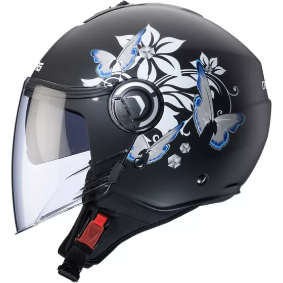 CABERG RIVIERA V4X MIA Jethelm grafisches Design Seitenansicht