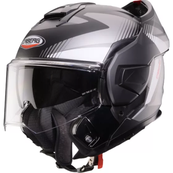 Casque Modulable Caberg Trip Lunar gris mat‑blanc