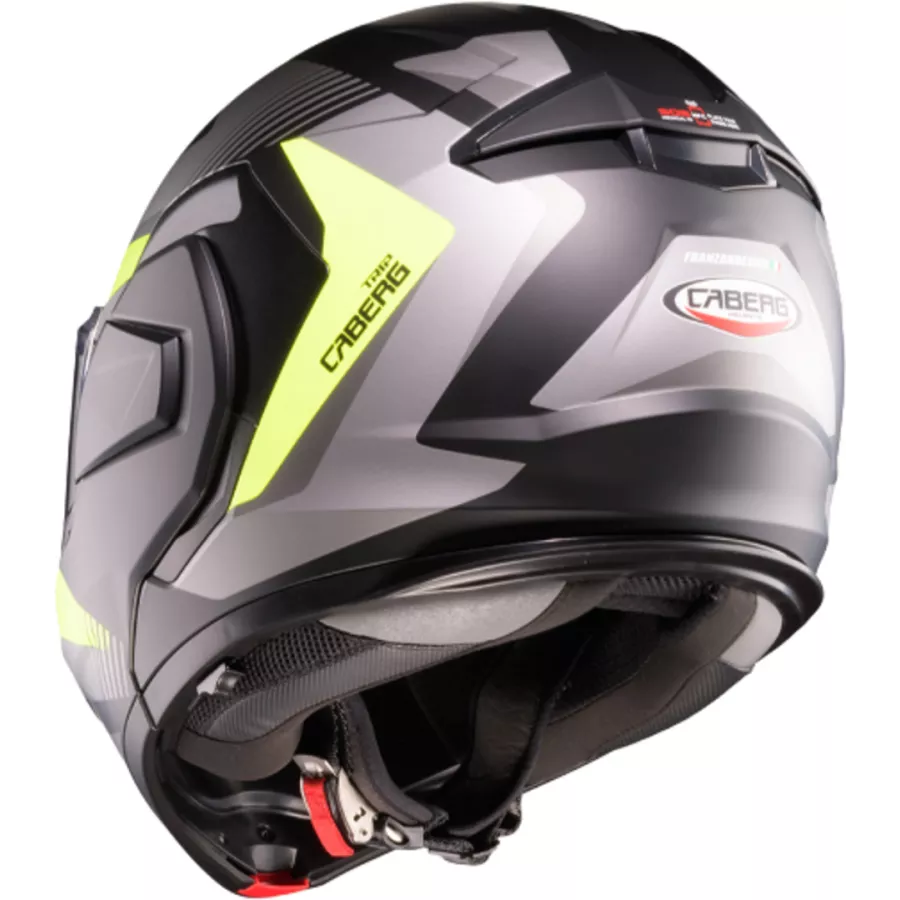 Caberg Klapphelm Trip Lunar matt grau-gelb