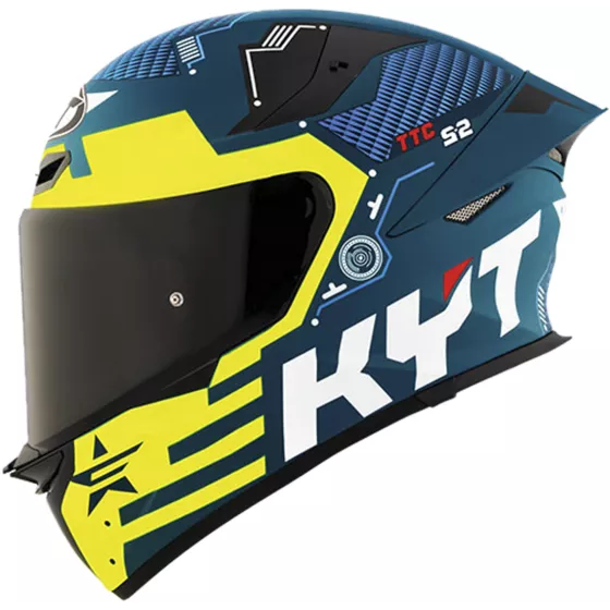 KYT TT-Revo Fuselage Integralhelm – Racing-Grafik | Degriffbike