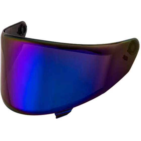 Visière pour Casque intégral KYT TT-Revo miroir iridium chromé bleu