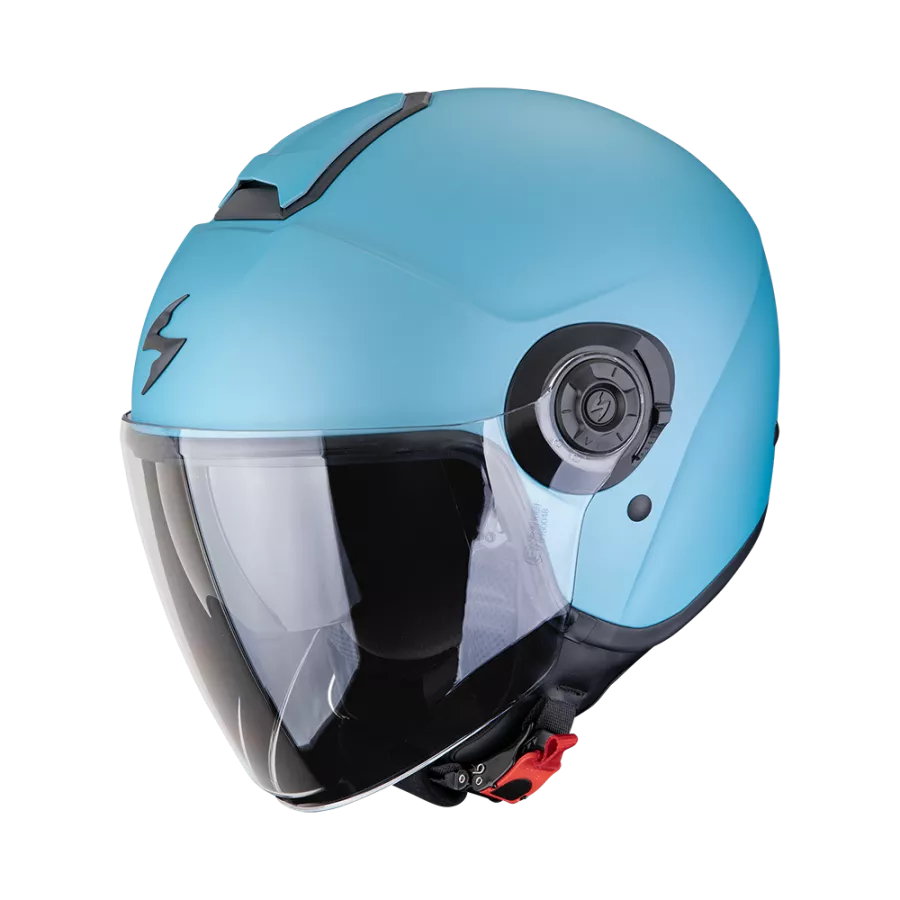 Casque Jet SCORPION EXO-CITY II (ECE22.06) - Bleu Céleste Mat