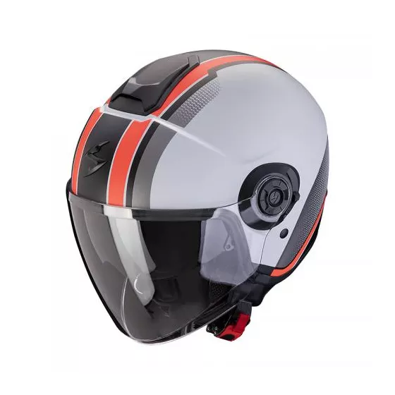 Jethelm SCORPION EXO-CITY II VEL (ECE 22.06) - Mattgrau-Rot