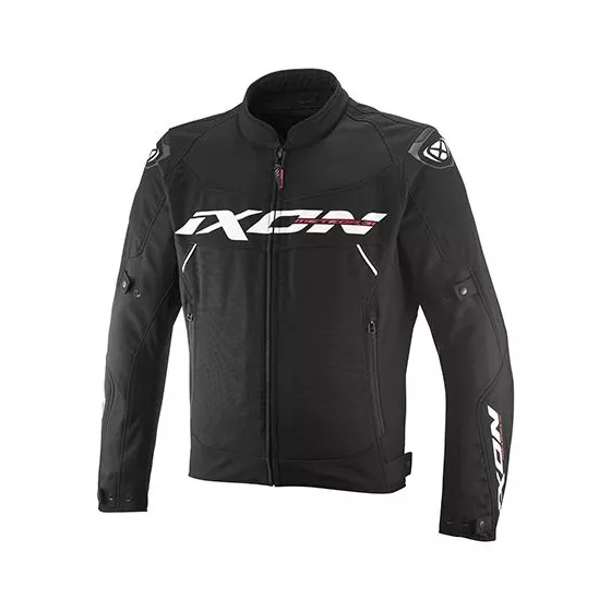 IXON METEOR 31 Herren-Motorradjacke Schwarz-Weiss