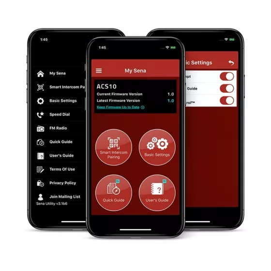 SENA ACS10 Intercom für Arai QUANTIC RX-7V TOUR-X5