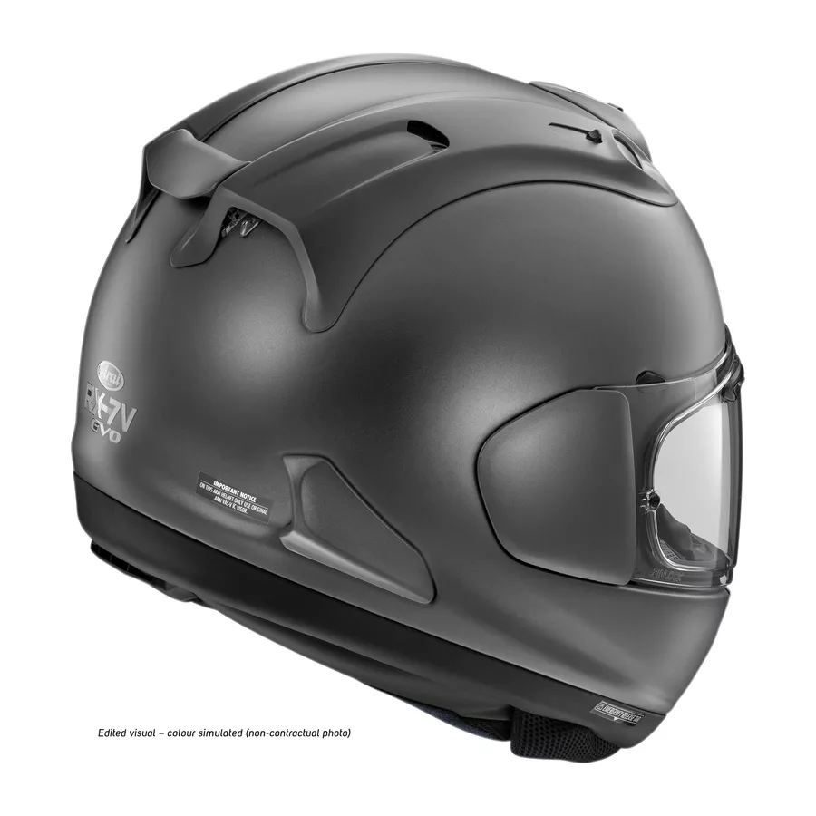 Casque Intégral ARAI RX-7V EVO FROST (ECE22-06) GUN METALLIC ARRIERE