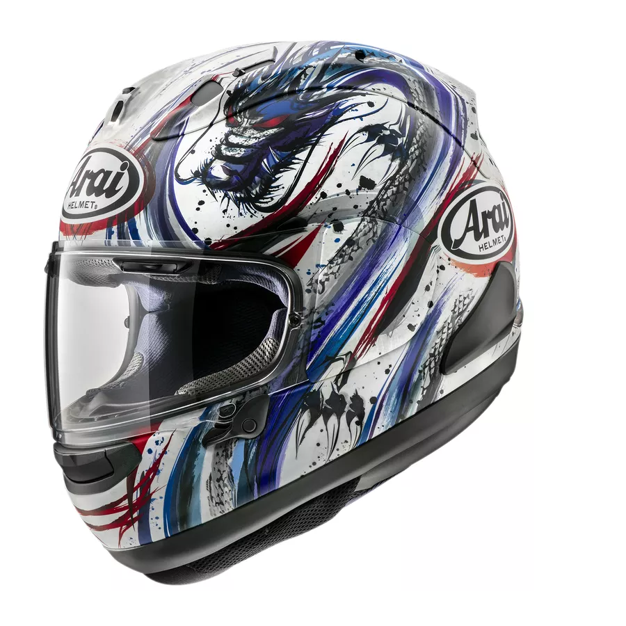 Integralhelm ARAI RX-7V EVO Kiyo Trico (ECE22-06) - Replica degriffbike.ch