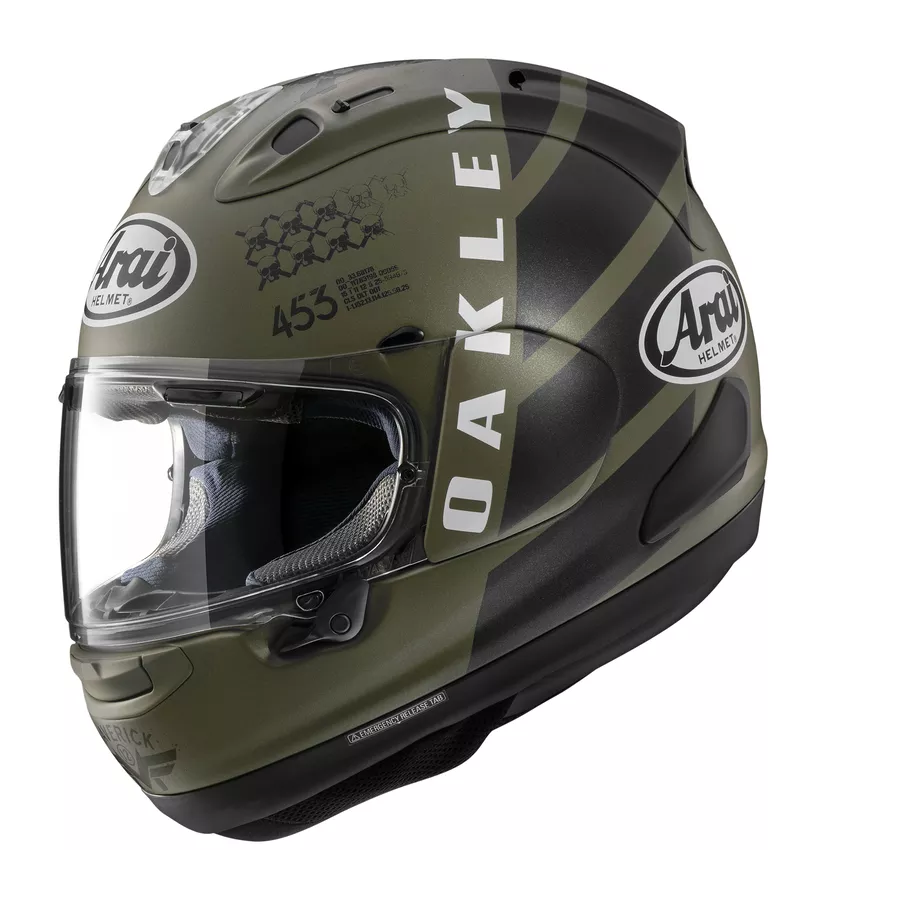 Casque Intégral ARAI RX-7V EVO Maverick Oakley (ECE22-06) - Replica degriffbike.ch
